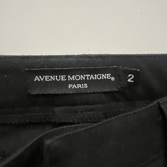 Avenue Montaigne Black Pants Size 2 - Picture 6 of 8